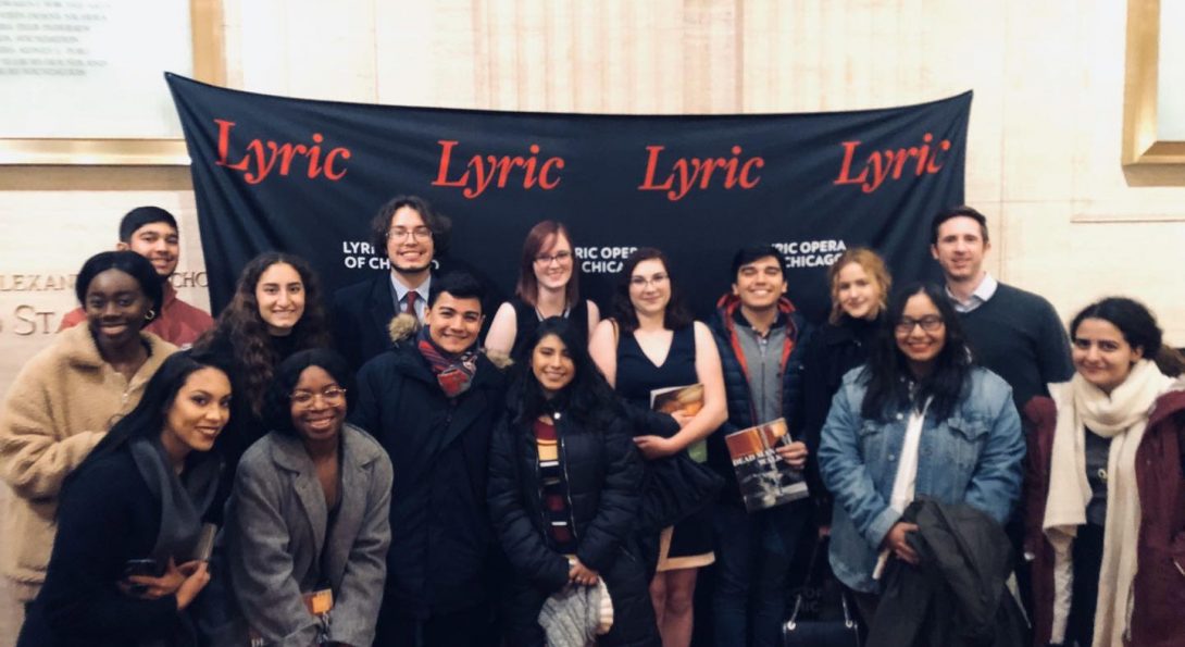 group photo at lyric opera house