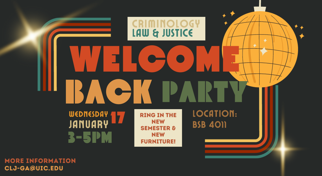 Welcome back party poster